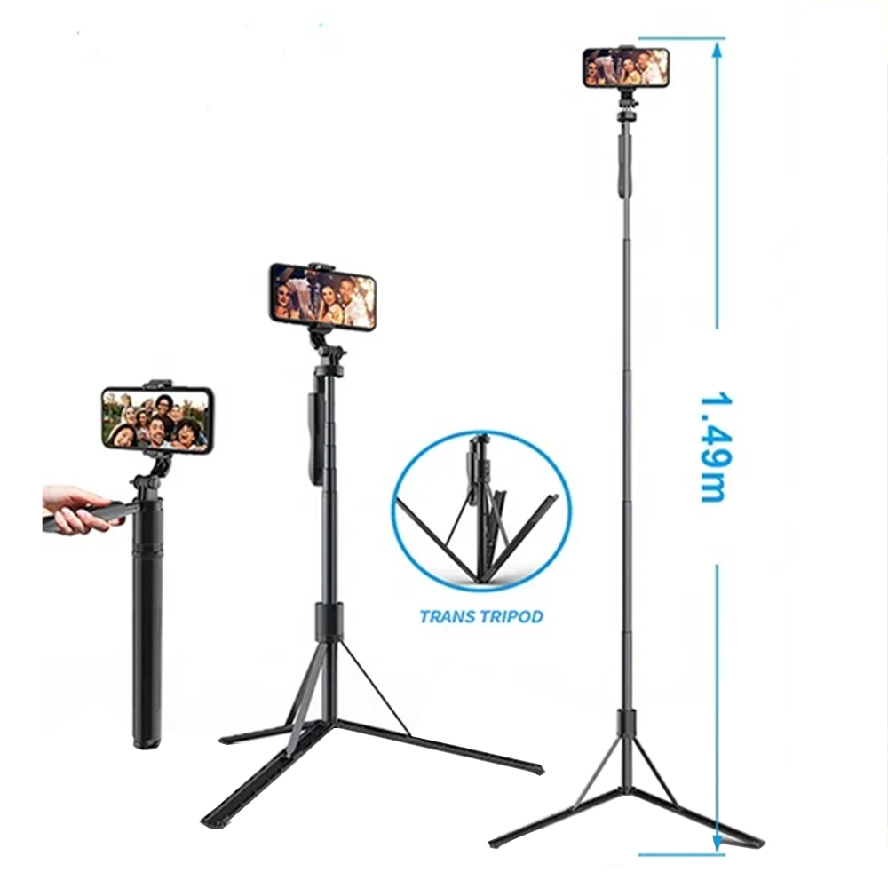 Techsuit - Selfie Stick (L05) - Stable Tripod with Bluetooth Remote Control