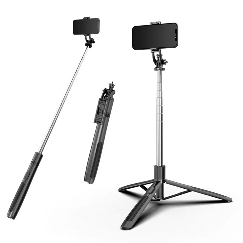 Techsuit - Selfie Stick (Q05) - Stable Tripod with Bluetooth Remote Control