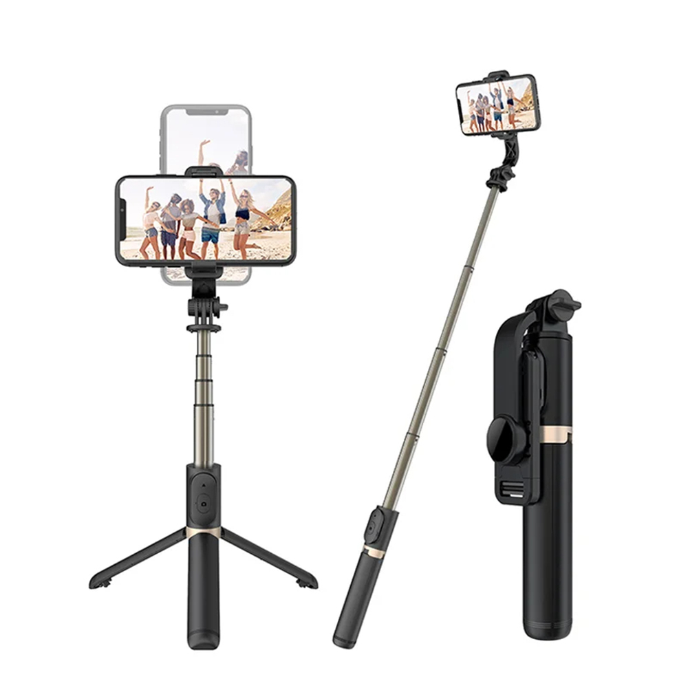 Techsuit - Selfie Stick (Q03) - Stable Tripod with Bluetooth Remote Control