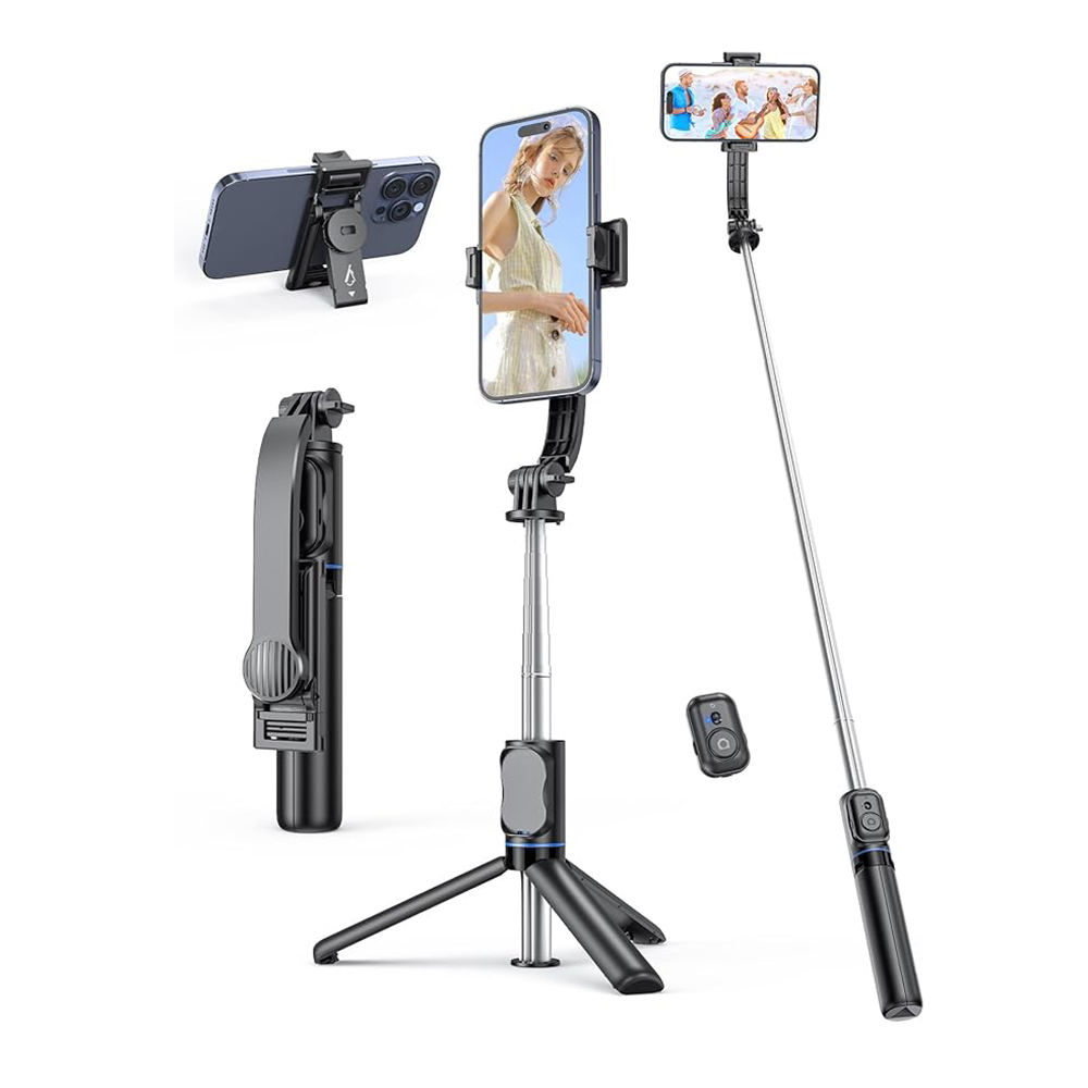 Techsuit - Selfie Stick (C01) - with Foldable Stable Tripod and Bluetooth Remote Control