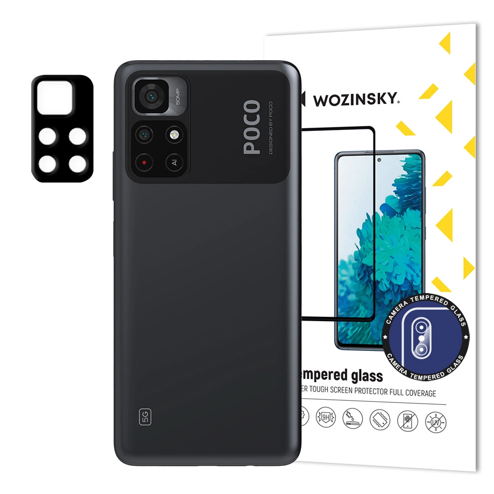 Wozinsky Full Camera Glass 9H Full Camera Tempered Glass for Xiaomi Poco M4 Pro 5G Camera