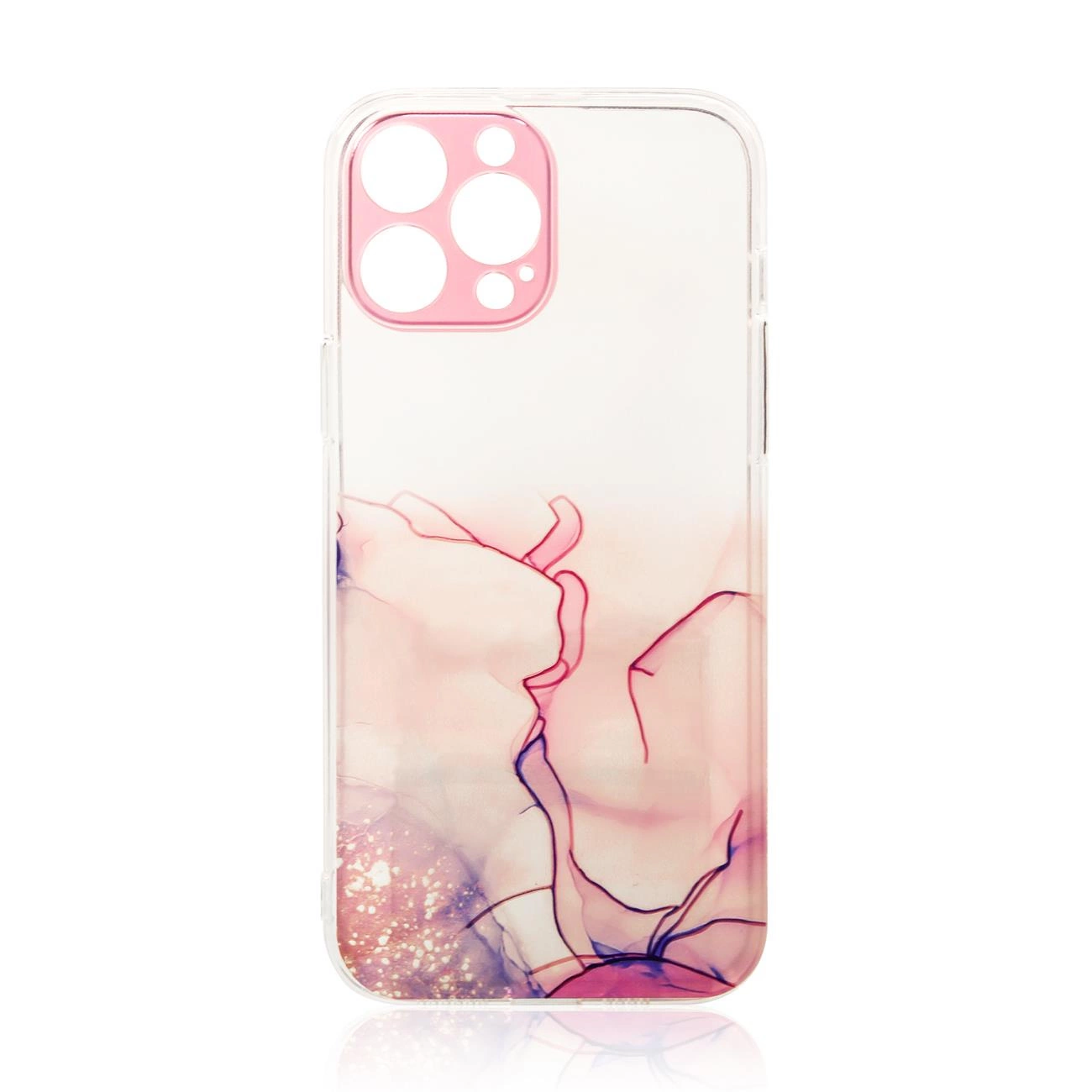 Marble Case for iPhone 12 Pro Max Gel Cover Marble Pink