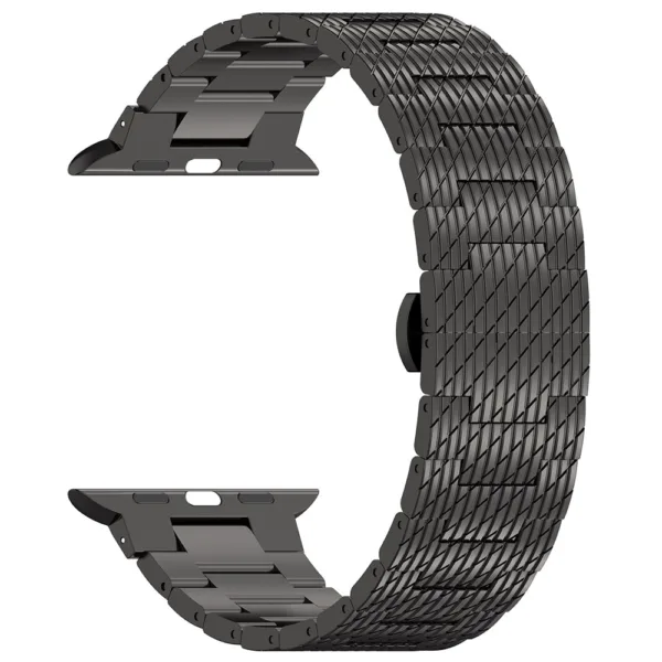 Techsuit - Watchband 32mm (W052) - Apple Watch 1/2/3/4/5/6/7/8/9/10/SE/SE 2 (38/40/41/42mm) - Black