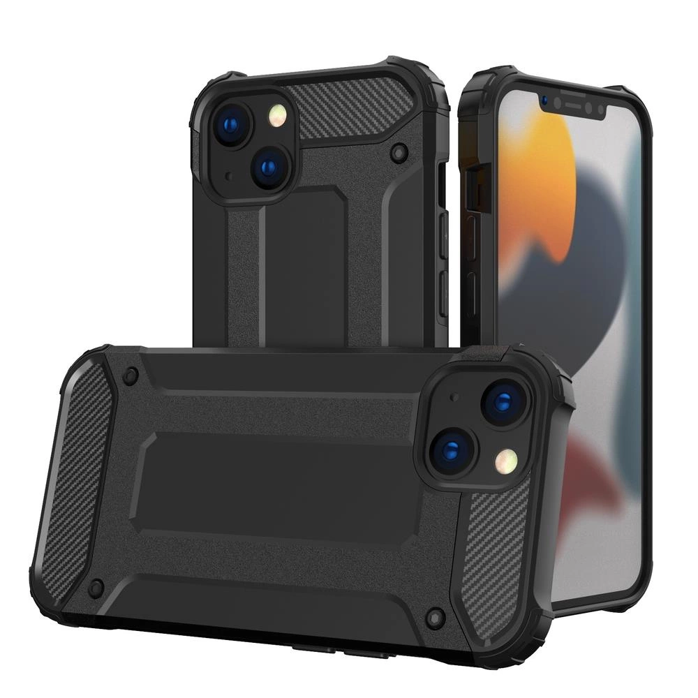 Hybrid Armor case iPhone 14 Plus armored hybrid case black