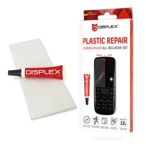 Displex - Premium Plastic Polish Scratch Remover - Polish Tube 5g and Cloth - Red