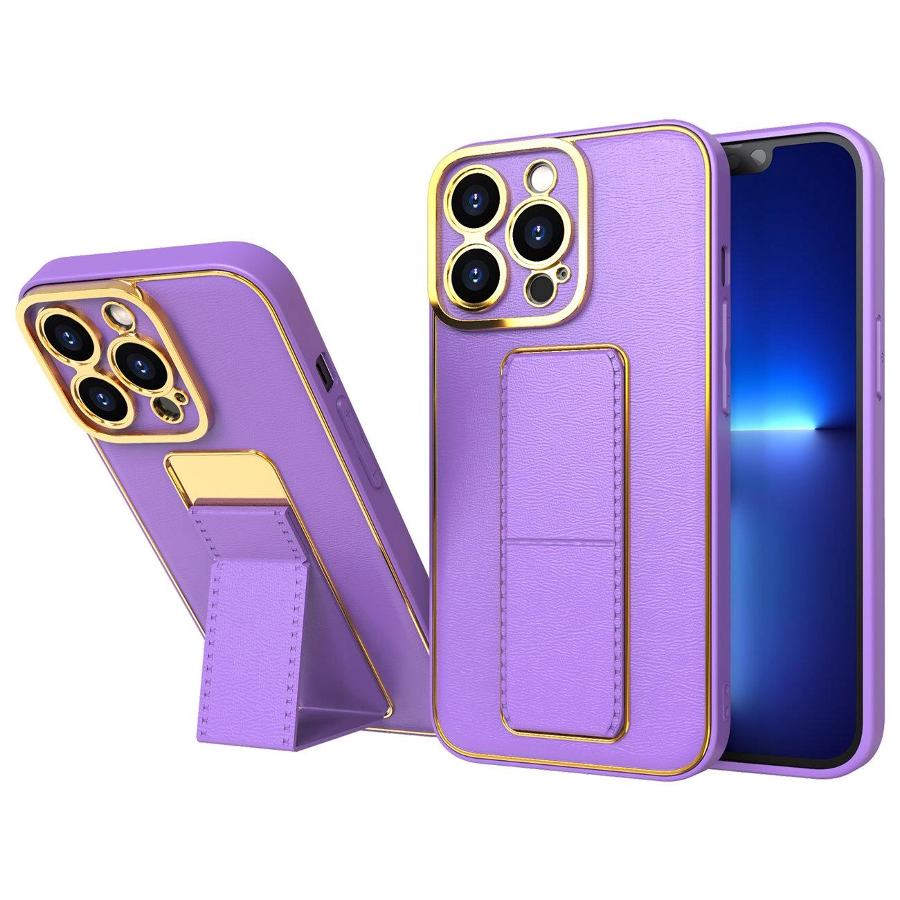 New Kickstand Case case for iPhone 12 with stand purple