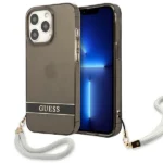 Guess GUHCP13LHTSGSK iPhone 13 Pro / 13 6.1" black/black hardcase Translucent Stap