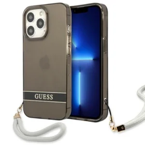 Guess GUHCP13LHTSGSK iPhone 13 Pro / 13 6.1" black/black hardcase Translucent Stap