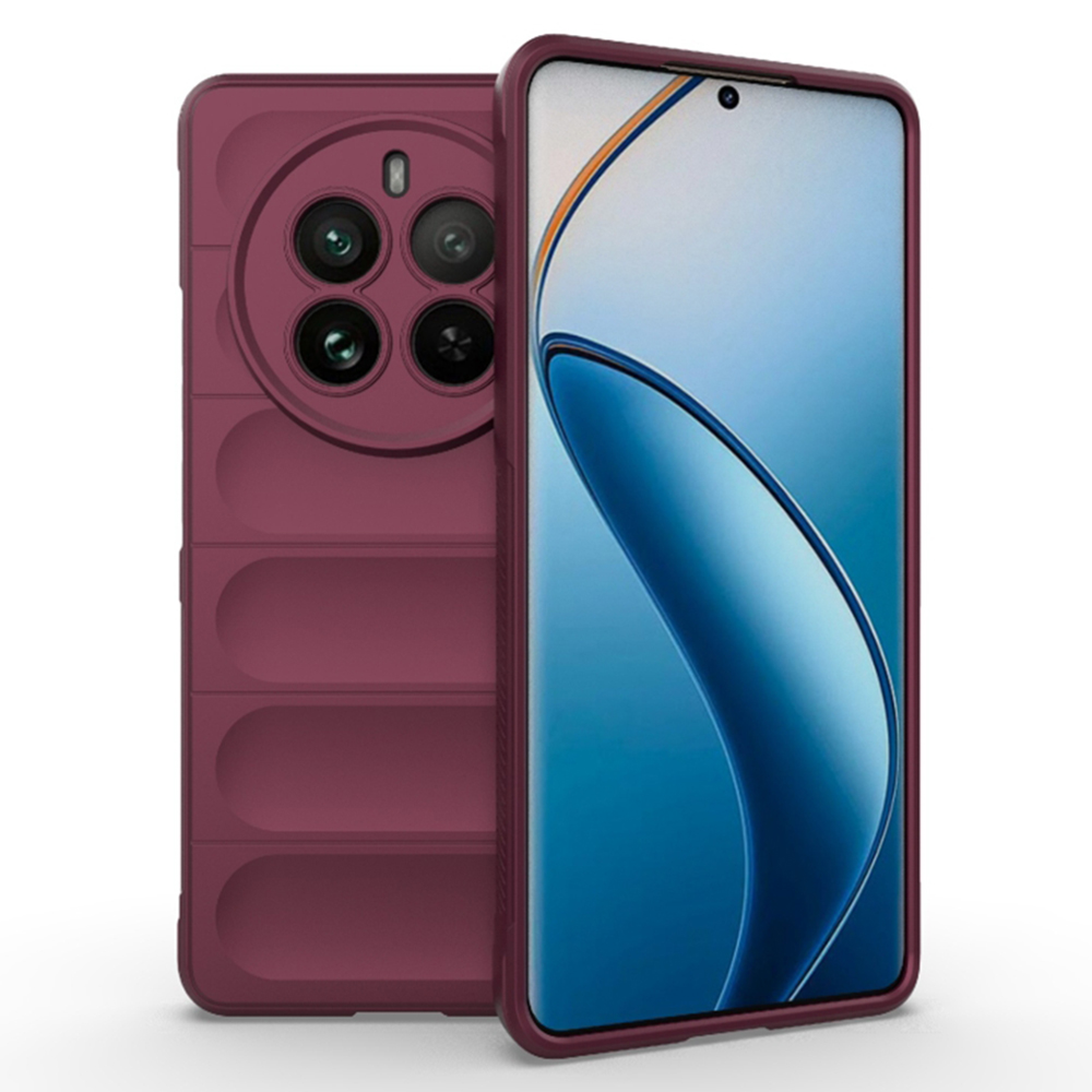 Techsuit - Magic Shield - Realme 12 Pro / 12 Pro+ - Bordeaux