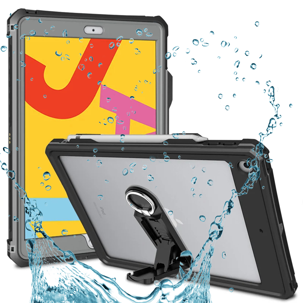 ShellBox - Waterproof IP68 - iPad 10.2" (2019 / 2020 / 2021) - Black