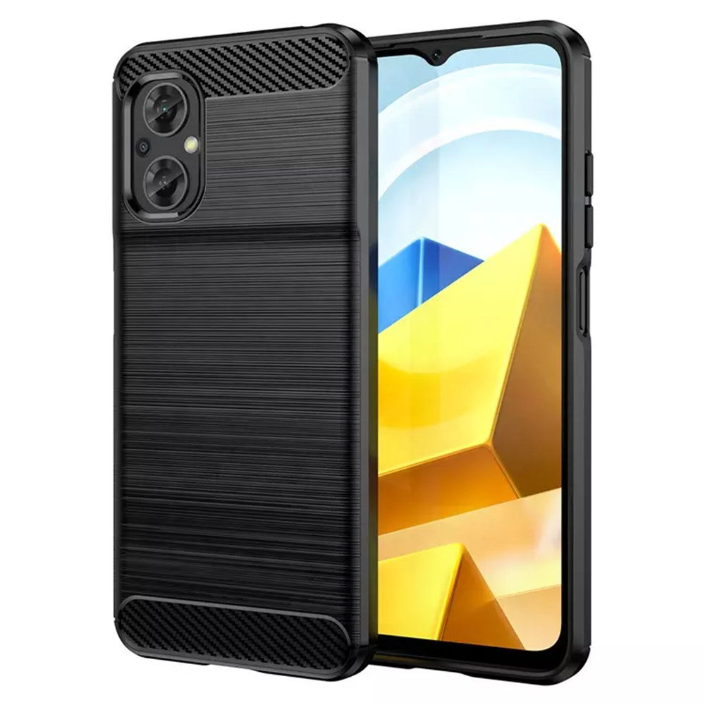 Techsuit - Carbon Silicone - Xiaomi Poco M5 - Black