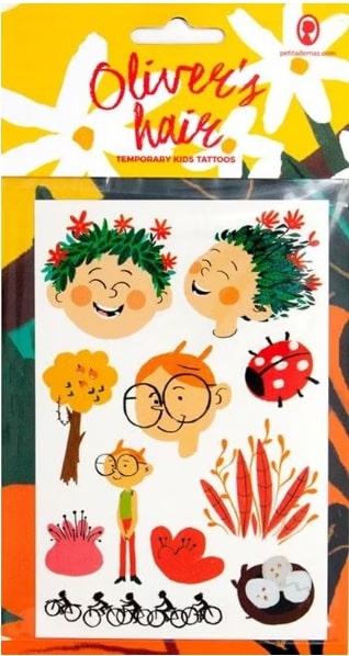 OLIVERS HAIR TEMPORARY TATTOOS FOR KIDS