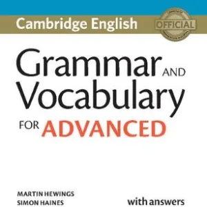 CAMBRIDGE GRAMMAR   VOCABULARY FOR ADVANCED SB ( + ON LINE AUDIO) W/A