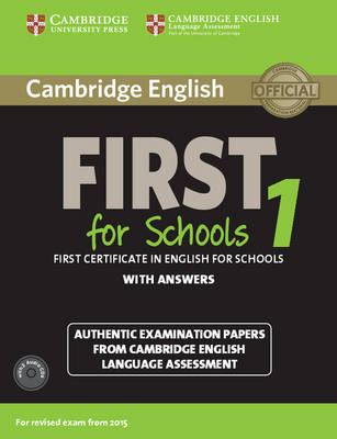 CAMBRIDGE ENGLISH FIRST FOR SCHOOLS 1 SELF STUDY PACK (+ 2 CD) N/E