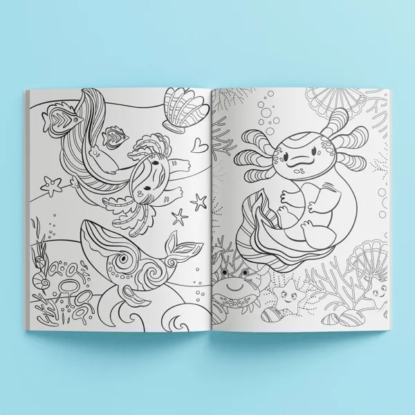 Kaleidoscope Colouring and Sticker Books: Awesome Axolotls - Image 2