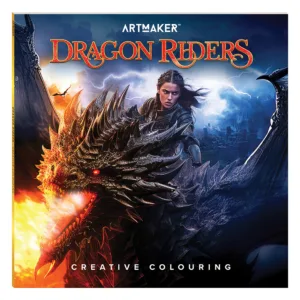 Art Maker Square Colouring Books: Dragon Riders