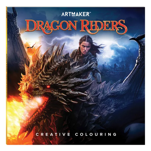 Art Maker Square Colouring Books: Dragon Riders