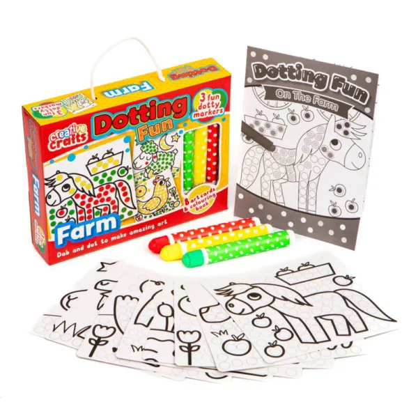 Kids Craft Kits: Dotting Fun: Farm - Image 2