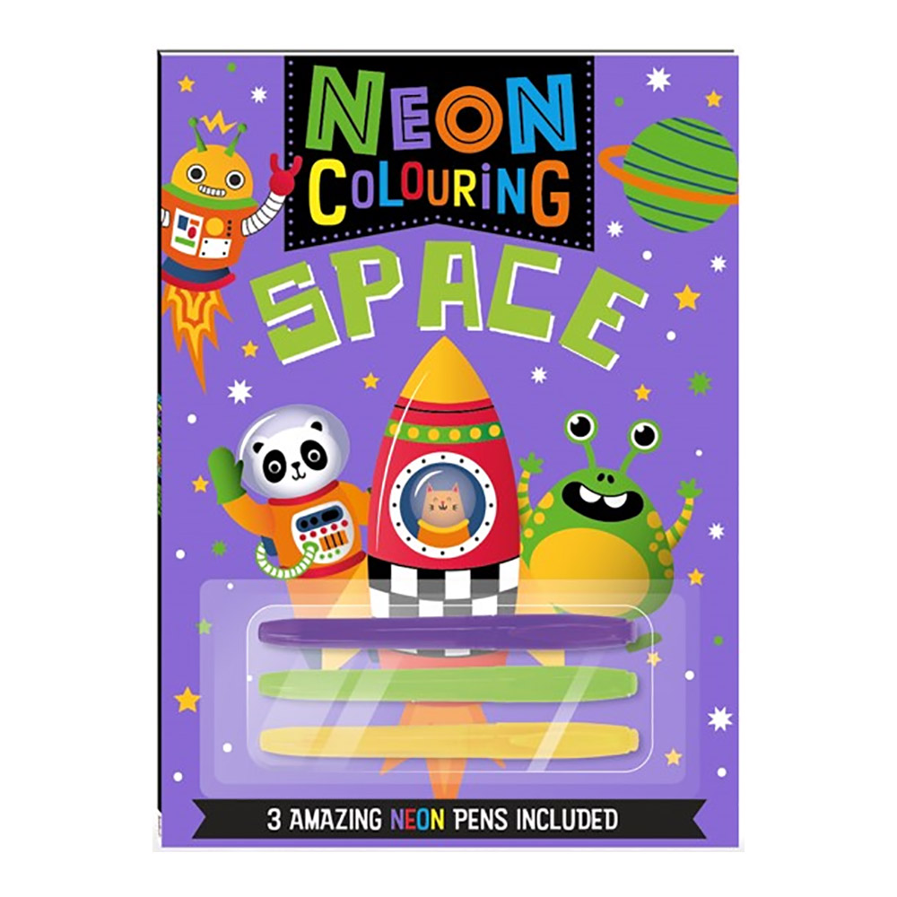 Neon Colouring 8: Space