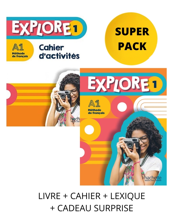 EXPLORE 1 SUPER PACK (LIVRE + CAHIER + LEXIQUE + CADEAU SURPRISE)