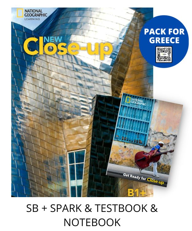 NEW CLOSE-UP B1+ PACK FOR GREECE (SB + SPARK   TESTBOOK   NOTEBOOK)