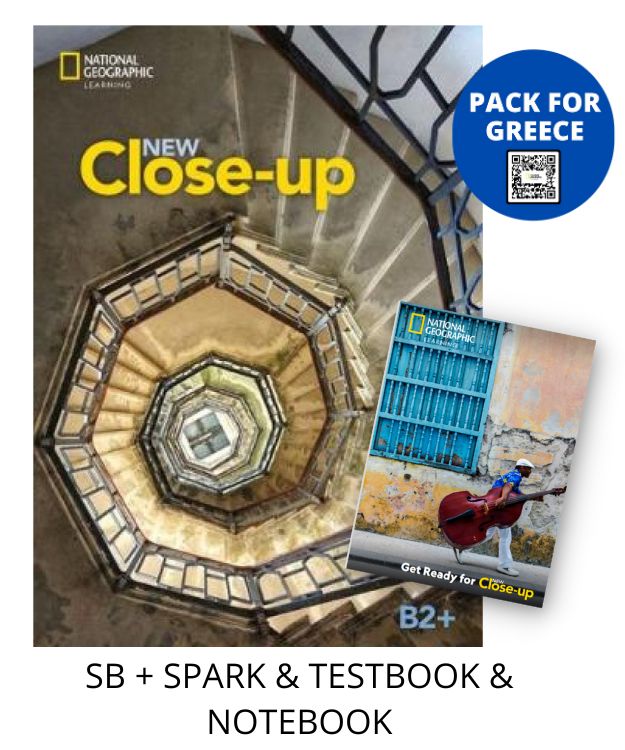 NEW CLOSE-UP B2+ PACK FOR GREECE (SB + SPARK   TESTBOOK   NOTEBOOK)