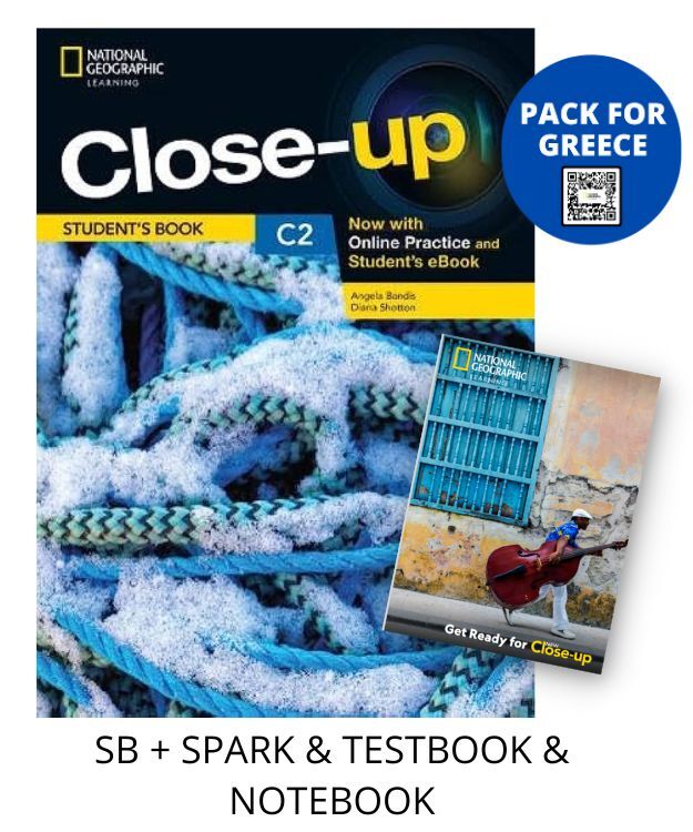 CLOSE-UP C2 PACK FOR GREECE (SB + SPARK   TESTBOOK   NOTEBOOK) 2ND ED