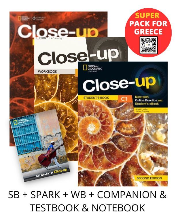 CLOSE-UP C1 SUPER PACK FOR GREECE (SB + SPARK + WB + COMPANION   TESTBOOK   NOTEBOOK) 2ND ED