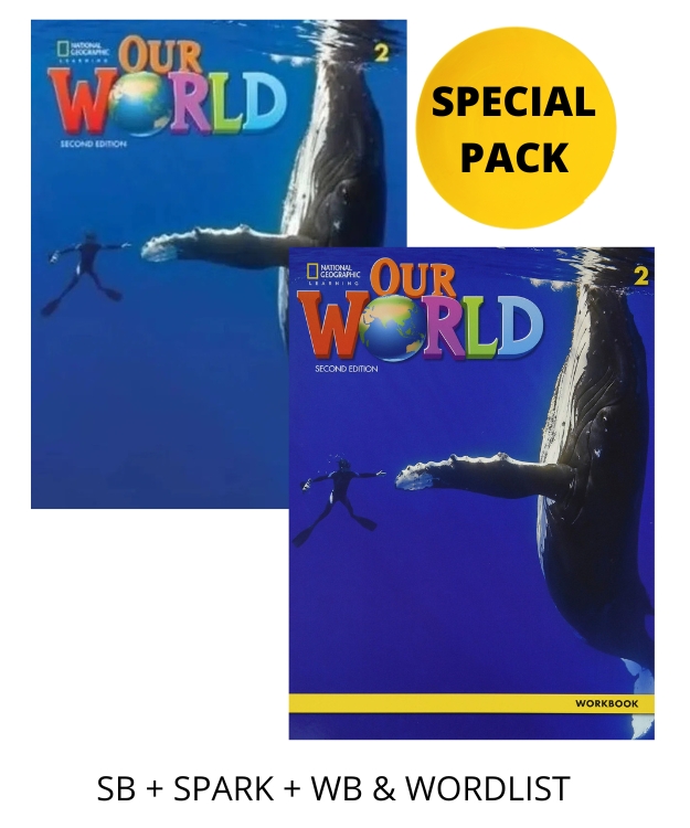 OUR WORLD 2 SPECIAL PACK FOR GREECE (SB + SPARK + WB   WORDLIST) BRIT. ED 2ND ED