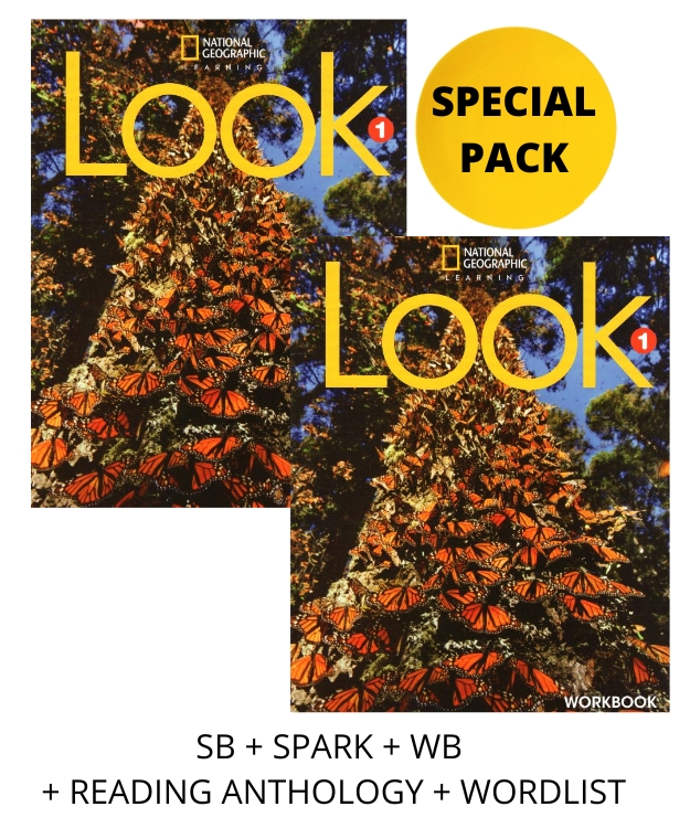 LOOK 1 SPECIAL PACK FOR GREECE (SB + SPARK + WB + READING ANTHOLOGY   WORDLIST) BRIT. ED