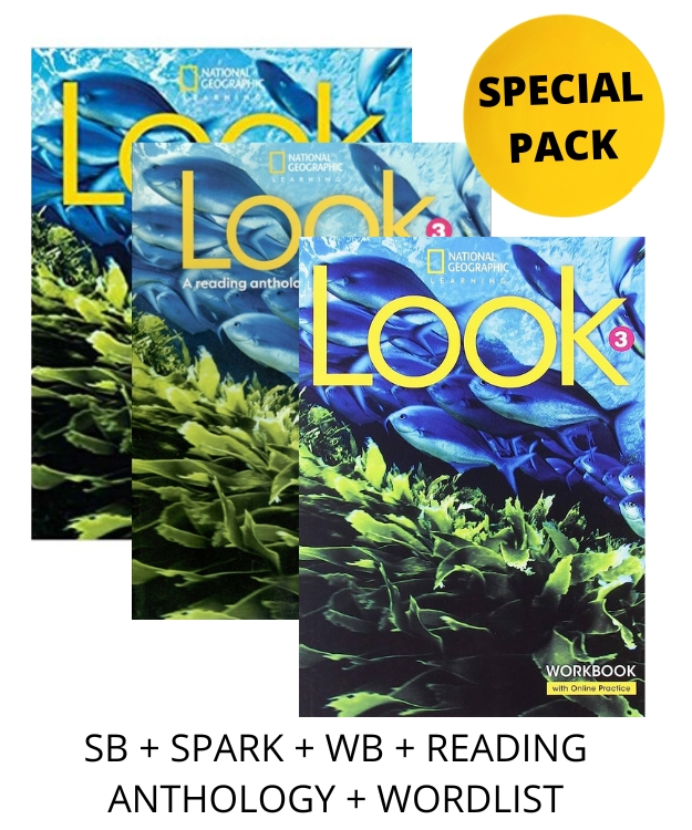 LOOK 3 SPECIAL PACK FOR GREECE (SB + SPARK + WB + READING ANTHOLOGY   WORDLIST) BRIT. ED