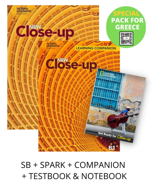 NEW CLOSE-UP B1 SPECIAL PACK FOR GREECE (SB + SPARK + COMPANION   TESTBOOK   NOTEBOOK)