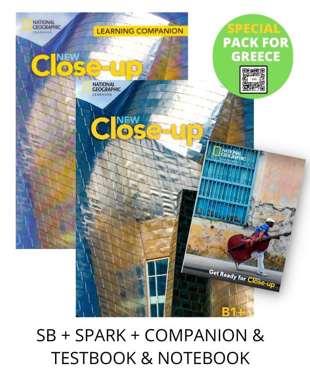 NEW CLOSE-UP B1+ SPECIAL PACK FOR GREECE (SB + SPARK + COMPANION   TESTBOOK   NOTEBOOK)