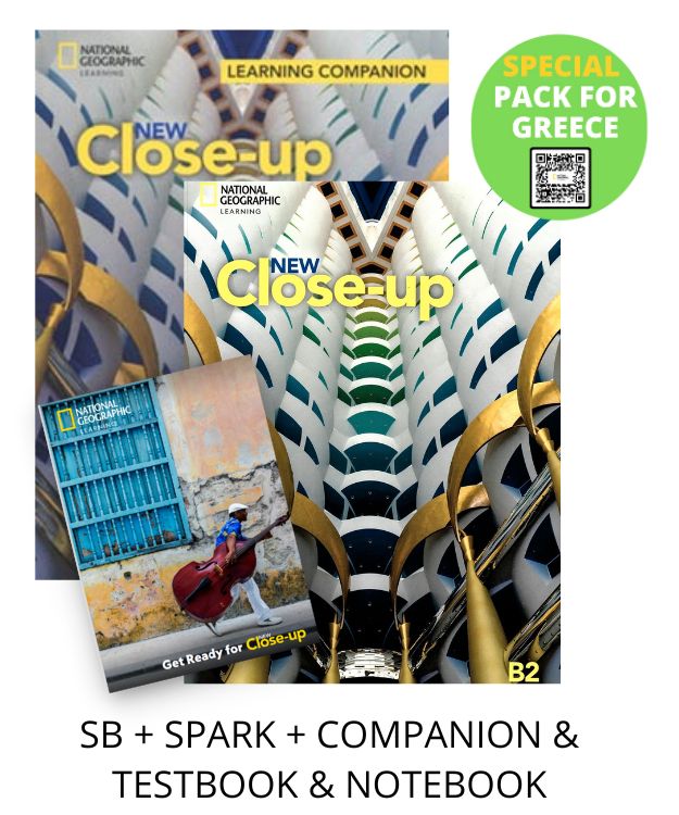 NEW CLOSE-UP B2 SPECIAL PACK FOR GREECE (SB + SPARK + COMPANION   TESTBOOK   NOTEBOOK)