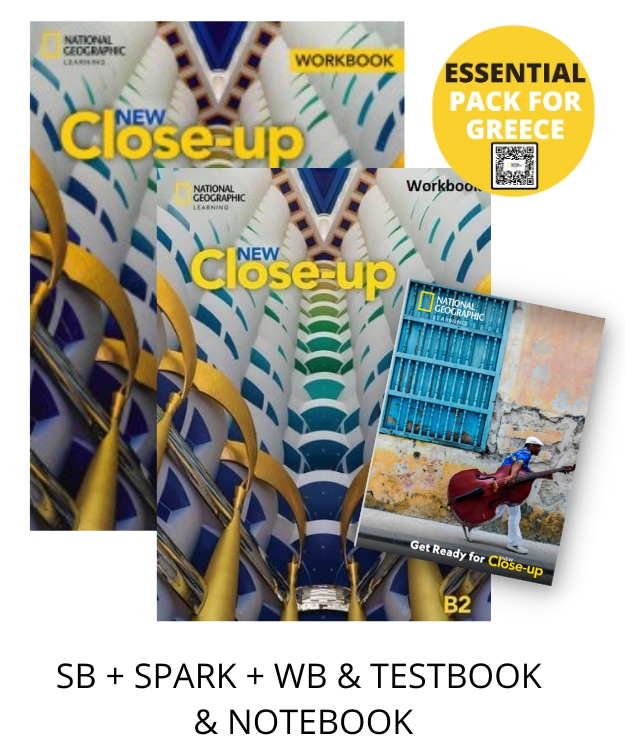 NEW CLOSE-UP B2 ESSENTIAL PACK FOR GREECE (SB + SPARK + WB   TESTBOOK   NOTEBOOK)