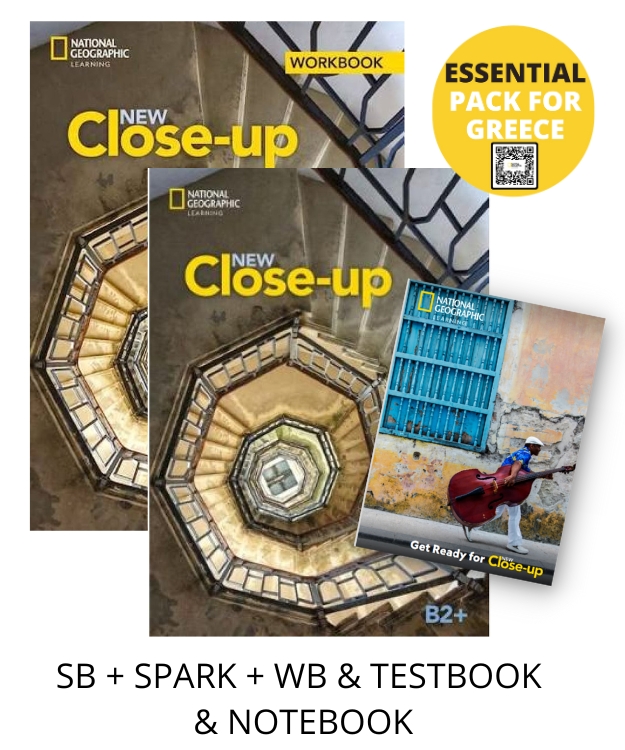 NEW CLOSE-UP B2+ ESSENTIAL PACK FOR GREECE (SB + SPARK + WB   TESTBOOK   NOTEBOOK)