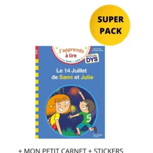 JAPPRENDS A LIRE AVEC SAMI ET JULIE SPECIAL DYS SUPER PACK (+ MON PETIT CARNET + STICKERS)