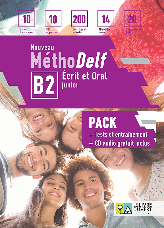 NOUVEAU METHODELF JUNIOR B2 METHODE PACK (+ TEST ET ENTRAINEMENT + CD)