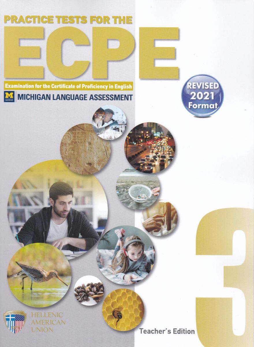 ECPE PRACTICE TESTS 3 TCHRS REVISED 2021 FORMAT(+ CD (8))