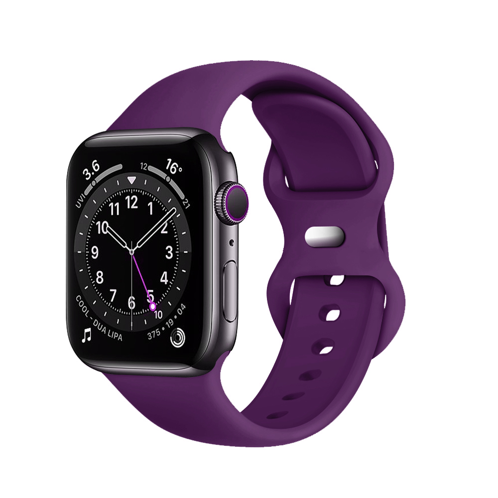 Techsuit - Watchband (W031) - Apple Watch 1/2/3/4/5/6/7/8/9/10/SE/SE 2/Ultra/Ultra 2 (42/44/45/46/49mm) - Dark Purple