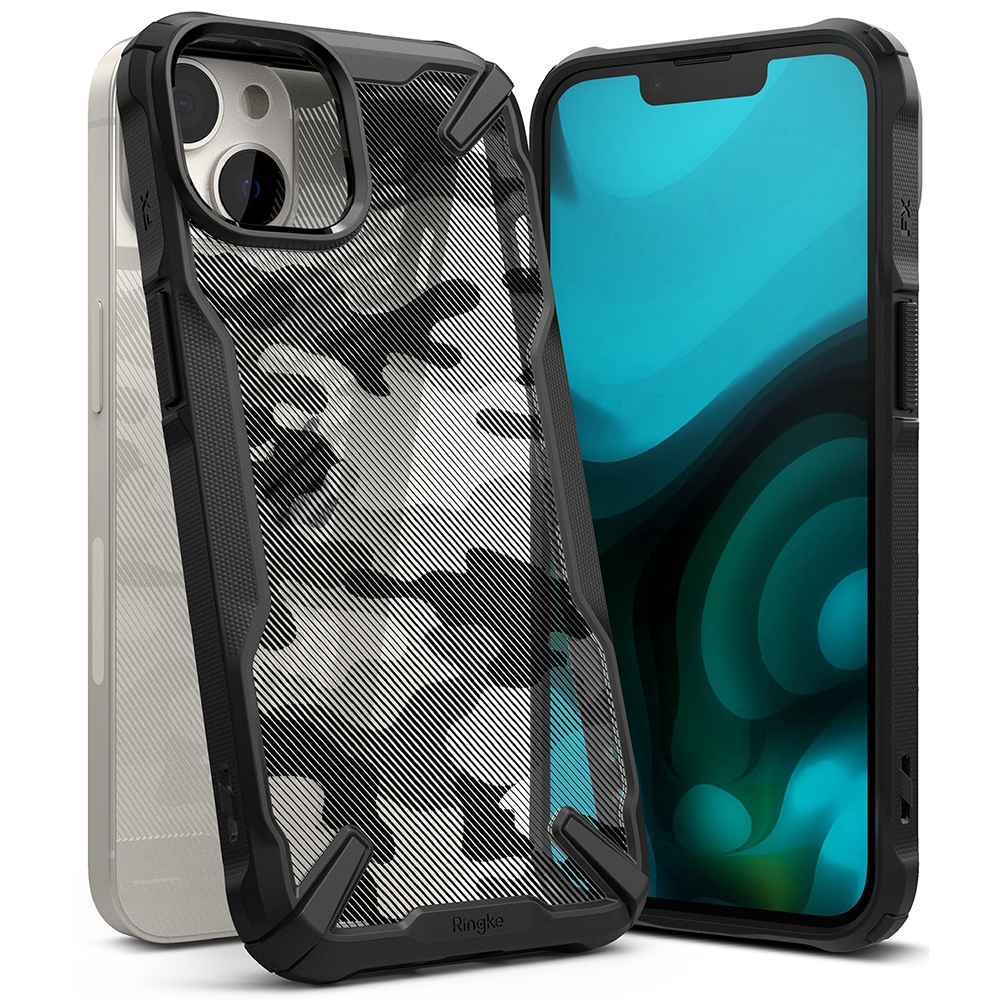 Ringke - Fusion X Design - iPhone 14 Plus - Camo Black