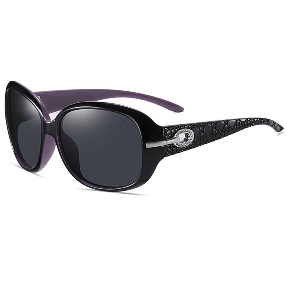 Techsuit - Sunglasses Polarized PC (2012) - UV Protection - Black / Purple / Gray