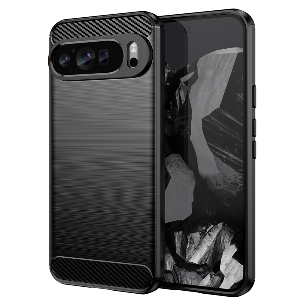 Techsuit - Carbon Silicone - Google Pixel 9 Pro XL - Black