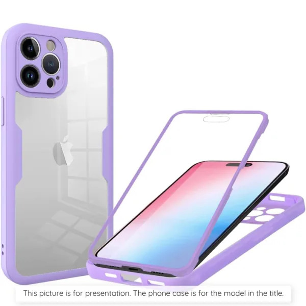 Techsuit - ColorVerse 360 Series + Screen Protector - Xiaomi 14T Pro - Purple