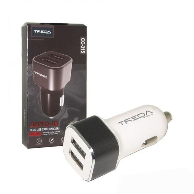 Φορτιστής Αναπτήρα Αυτοκινήτου Treqa CC-315 4.2A Με 3 USB Μαύρος 1 Τεμάχιο