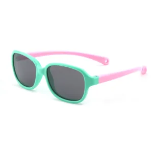 Techsuit - Sunglasses Polarised (8192-C1) - for Babies - Green / Pink