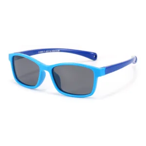 Techsuit - Sunglasses Polarised (8260-C29) - for Kids  Between 3-12 Years - Blue / Dark Blue