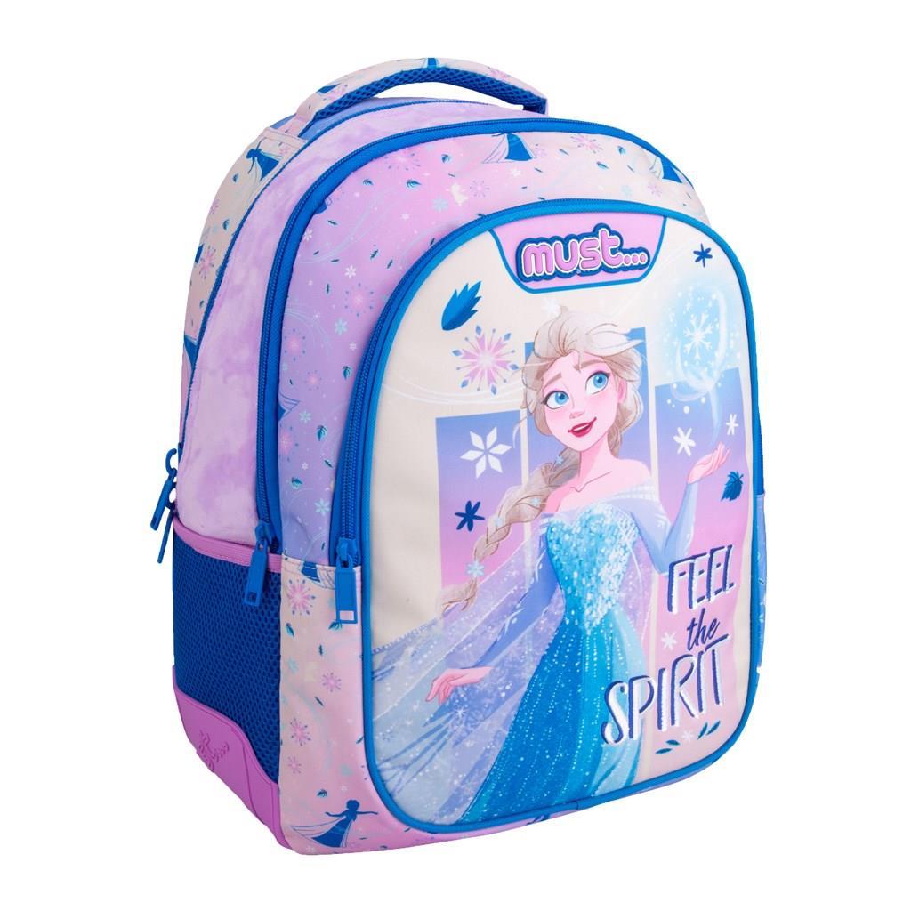 Σχολική Τσάντα Πλάτης Δημοτικού Disney Frozen Feel The Spirit Must 3 Θήκες