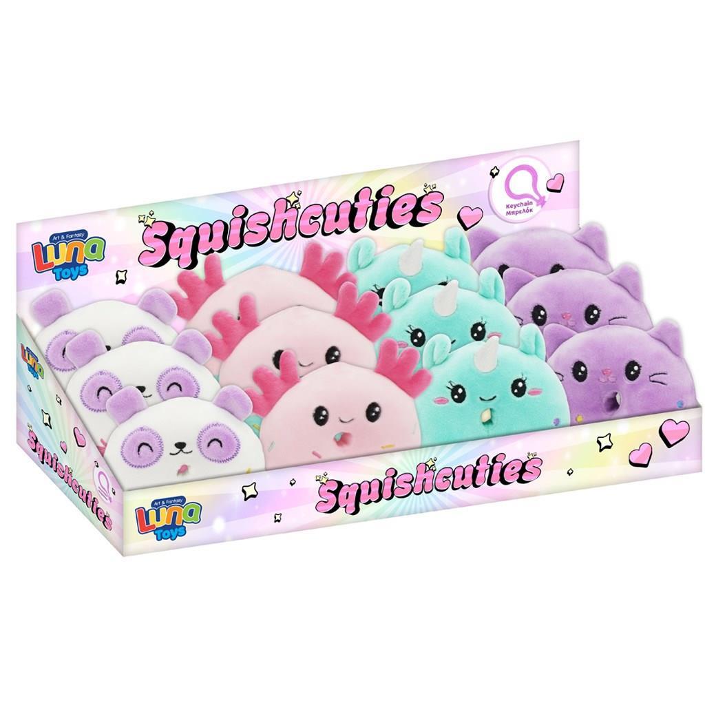 Λούτρινο Μπρελόκ Luna Toys Squishcuties