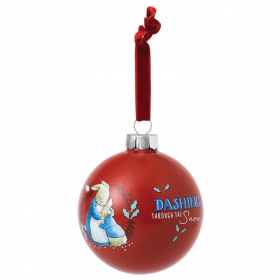 Mrs. Rabbit™ & Peter Rabbit™ Merry Christmas Bauble 8